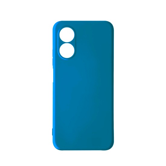 Silicone Case with Camera Shield for Oppo A17 Blue